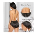 Miniatyrbillede 2 af 5: Kvinde Lingeri Satin Bodysuit Teddy Babydoll One Piece Halter Paj