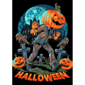 Miniatyrbillede 1 af 5: 30*40cm Halloween Fuld 5D Diamantmaleri, Diamantmaleri Græskar