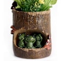 Miniatyrbild 4 av 4: Blomkruka Succulent Planter Träd Hålp Krukor Harts Blomster Växt P