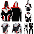 Miniatyrbilde 1 av 4: Avengers Infinity War Endgame Tony Stark Klær Iron Man Kostyme For Fest Cosplay (5XL Bukser B)