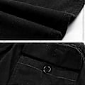 Miniatyrbilde 3 av 5: Herre Plus Størrelse Rett Party Bukser Løse Bukser Linbukser Elastisk Midje Mote Casual (4XL brun)
