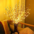 Miniatyrbillede 2 af 5: LED Pilgrensgren Lampe Blomsterlys (Flerfarvet)