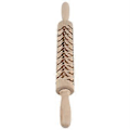 Miniatyrbillede 2 af 5: Træ Præget Kagerulle Bagekager Kage Dekorativ Dejrulleform (5*43cm)