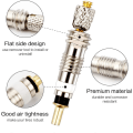 Miniatyrbillede 3 af 5: 19 stk. Presta til Schrader ventiladapter cykel Presta ventiladapter
