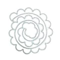 Miniatyrbilde 1 av 5: Metallstans for blomster - Sjablong for DIY-hobby, utklippsbok, album, kort, mal, preging, dekorasjon