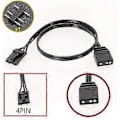 Pikkukuva 4 / 5: PC-valaistuksen synkronointikaapeli 4-nastainen - 3-nastainen adapteri useille ARGB-hallintamuuntimille tavalliseen 5V3Pin ARGB-tuulettimeen