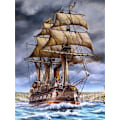 Pikkukuva 1 / 5: 30 x 40 cm, Navire pirate Peinture au diamant Broderie Diamant Pei