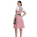 Pikkukuva 4 / 5: Naisten Oktoberfest Oluttyttö Puku Baijerilainen Perinteinen Dirndl Mekko Karnevaali (XL Tummanvihreä)
