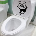 Pikkukuva 1 / 5: Hymiötarra, Hauska Seinätarra WC:hen, Kylpyhuoneeseen