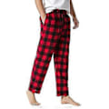 Pikkukuva 3 / 5: Miesten ruudulliset puuvillaiset pyjamahousut/YY(XL Punainen Musta)