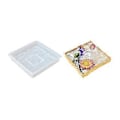 Miniatyrbild 1 av 5: Vatten Ripple Kopp Mat Epoxy Form Flexibel Silikonform för Konstnärliga Hemdekorationer Bänkskiva Underlägg Tillverkningsform (kvadratisk)