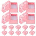Miniatyrbild 1 av 3: 24 st Smyckesorganisatörer Förvaringsaskar Presentaskar för Örhängen Armband Halsband (Rosa)