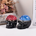 Miniatyrbillede 3 af 4: 3D kranieformet stearinlysform, 2-delt Halloween stearinlysform fremstilling