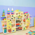 Miniatyrbilde 4 av 5: Engelske alfabet ABC veggklistremerker, klistremerker for babyrom, St