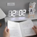 Miniatyrbild 3 av 5: 3D digital väckarklocka, vägg LED digital klocka