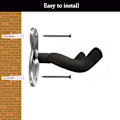 Miniatyrbilde 5 av 5: (send negler)Svart - 2-pakks metallgitarveggfeste, gitarstativ wi