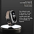Miniatyrbillede 5 af 5: Læderurrem til Xiaomi Mi Band 6 / 5 / 4 / 3 (Sort)