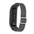 Miniatyrbilde 5 av 5: For Xiaomi Mi Band 3 / 4 / 5 Twill 8-formet spenne armbånd (kullsvart)