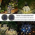 Miniatyrbild 4 av 5: 2-pack Solcellslampor Ersättnings-LED-lampor, Solpaneler, Lyktor, Ersättningsskydd, Hängande Lampor Utbyte