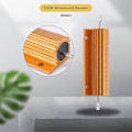 Miniatyrbilde 2 av 5: Gullfarget aluminiumsbelagt effektmotstand 100W, 1 Ohm 1R.pa