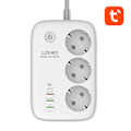Miniatyrbillede 3 af 5: Smart Wi-Fi stikdåse LDNIO SEW3452, Tuya (hvid)