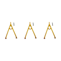 Miniatyrbilde 2 av 5: 1/2/3/5 Front Trigon Support Bar for AXIAL SCX10 Front Trigon Yellow yellow 3Set