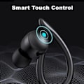 Miniatyrbilde 4 av 5: Trådløse Bluetooth Hodetelefoner Sport Ørepropper med LED Display Etui IPX7 Vanntette Hodetelefoner for Løpetrening, Svart
