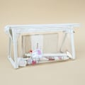 Miniatyrbillede 3 af 5: 2 stk Klara Toilettaskeposer Transparent Kosmetiske Poser Rejsetaske Makeupposer Ferie Badeværelsesposer Makeupbørste Opbevaringsæske Hvid