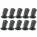 Mini LED 1W Taklampa med Driver 10-pack (Svart, Varmvit)