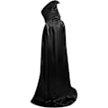 Miniatyrbilde 2 av 5: Lang svart kappe med hette - Middelalder vampyr heks kostyme for kvinner - Halloween kostyme - Karneval - Jul - Voksen S S