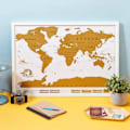 Miniatyrbild 1 av 2: Skrap Världskarta - SCRATCH MAP, 2 st