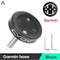 Pikkukuva 2 / 5: Pyörätietokoneteline Sekuntikellon Kiinnike Ohjaustangon Kannatin Sopii Garmin Edge[qb] Musta Garminille