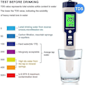 Miniatyrbillede 2 af 5: Pool Salt Tester, Digital Salinitetsmåler, Høj Nøjagtighed 5 I 1 Salinitetstester til Saltvand, IP67 Vandtæt Testsæt-B7 Som Vist
