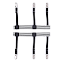 Miniatyrbillede 2 af 3: Skjorteholdere Nylon 1 par Sort/Hvid—pa