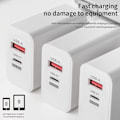 Miniatyrbild 3 av 5: 67W Snabbladdare USB Typ C Laddare Adapter för iPhone 15 14 13 Vit white UK