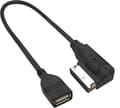 USB ljudkabel med USB-adapter för Audi AMI MMI 2G 3G 3G+ - Perfekt