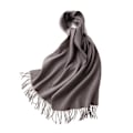 Pikkukuva 1 / 5: 1/2/3 unisex-huivit fransuilla Lämmin ja mukava putkihuivi harmaalle grey 1Set