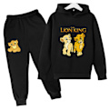 Miniatyrbild 1 av 2: Barn Lejonkungen Kläder 2-Delar Set För Flickor & Pojkar Simba Hoodies Topp + Byxor Barn Kostym Träningsoverall Sportkläder Bild Färg 20[HK] 100CM 100CM
