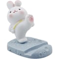 Pikkukuva 2 / 5: Uniikki söpö puhelimenpidike autoteline tyylikäs hauska 3D-piirretty kissa kani eläinmalli puhelin tabletti teline työpöydälle Rabbit B