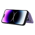 Pikkukuva 3 / 5: Puhelinkotelo iPhone 15 Pro Max Rfid-suojauksella Pu-nahkapäällysteinen TPU-kuori ranneremmillä Purple