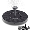 Miniatyrbillede 1 af 5: Kampagne til lav pris! Fontæne - Solfontæne / Vandfontæne Solcelle - 16 cm Sort Sort Sort Black.Pa Black Svart