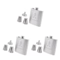 Pikkukuva 4 / 5: 1/2/3 7oz Ruostumattomasta Teräksestä Valmistettu Hip Flask -setti Taskukolvi Tyypillä C Type C 3Set