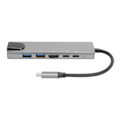Miniatyrbild 1 av 4: 6-i-1 Typ-C Dockningsstation Typ-C till PD/HDMI/RJ45/USB3.0 Kabeladapter Konverterare