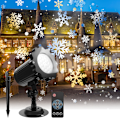 Miniatyrbild 1 av 5: Jul Snöflinga Projektor Ljus Utomhus, Lasama Highlight Led