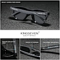 Miniatyrbild 5 av 5: KINGSEVEN 2022 Ny Varumärkesdesign Damglasögon TR90 Polariserade Solglasögon Herrar Retro Solglasögon Sonnenbrille Herren Begränsad Svart...