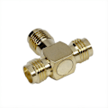 Miniatyrbilde 3 av 5: 1 stk. SMA Hunn til To SMA Hunn Trippel T RF Adapter Kobling & 1 stk. 2.4GHz 16DBI-18DBI WLAN Wi.pa