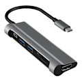 Pikkukuva 2 / 3: SERO 2xUSB3.0, SD+TF-korttipaikka, Type-C - HDMI, PD—pa