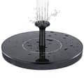 Solcellsdriven vattenfontän 13 cm Svart