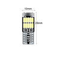 Miniatyrbillede 2 af 5: 10 stk 5W LED-pære T10 Hvid 12V T10 LED-pærer 6000K Super Lysstærk