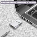 Miniatyrbild 3 av 5: Paris USB till USB-C adapter 3-pack, Typ C hona till USB A hane-omvandlare